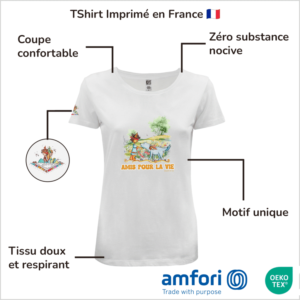 T-Shirt Femme "Amis pour la Vie"