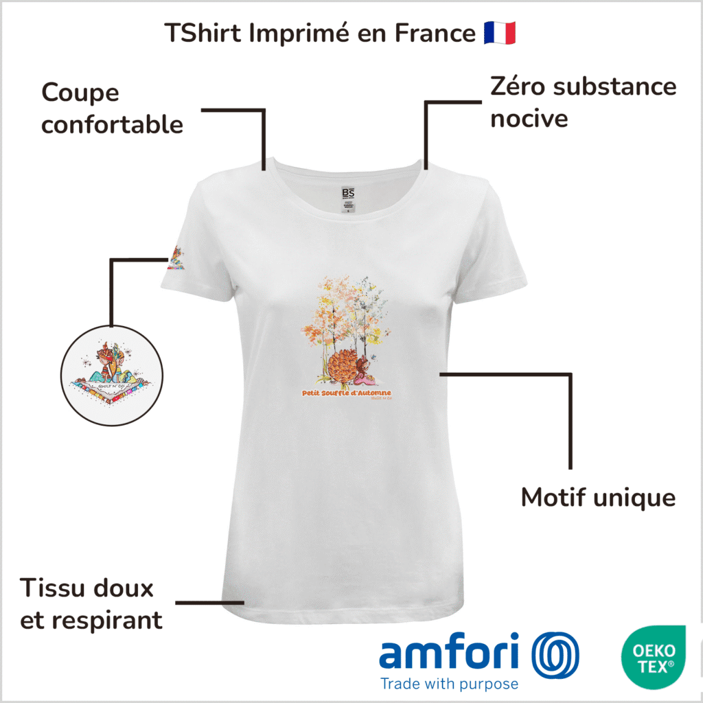 T-Shirt Femme "Petit Souffle d'Automne"