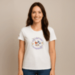 Photo en studio du TShirt Femme "La Vie En Couleurs"