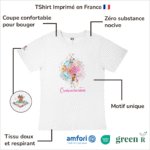 Avantages du T-Shirt pour fille "Crois En Tes Rêves" Rose