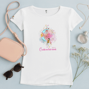 TShirt Fille - "Crois En Tes Rêves" Rose