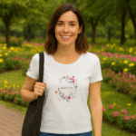 Photo dans le parc du TShirt pour fille "Quilt N' Co"